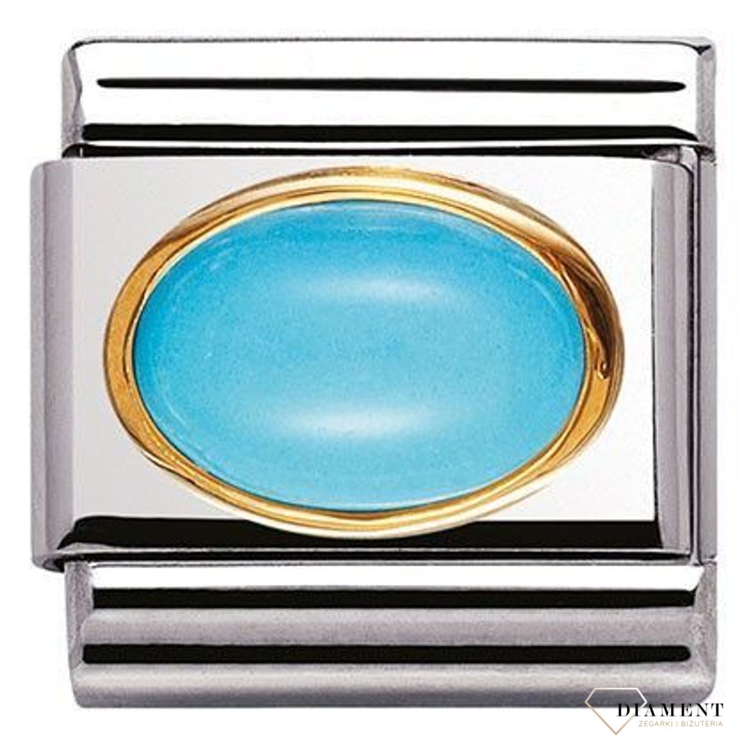 Nomination - Link 18K zawieszka złoto 'Turkus' 030502 06 biżuteria nomination nomination zawieszki nomination baza.jpg